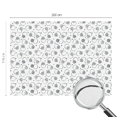 Matná fólia na okno vitráž Sivé kolesá