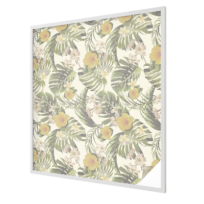 Samolepiaca fólia na sklo vitrážová Tropická téma