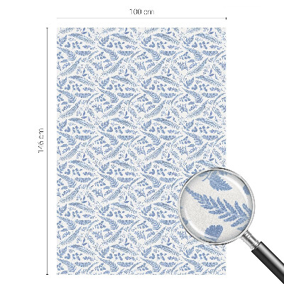 Matná fólia na okno vitráž Listy papradia