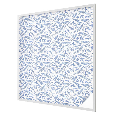 Matná fólia na okno vitráž Listy papradia