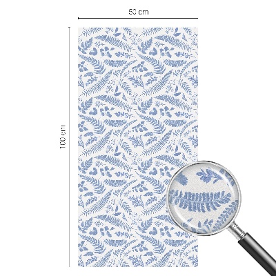 Matná fólia na okno vitráž Listy papradia