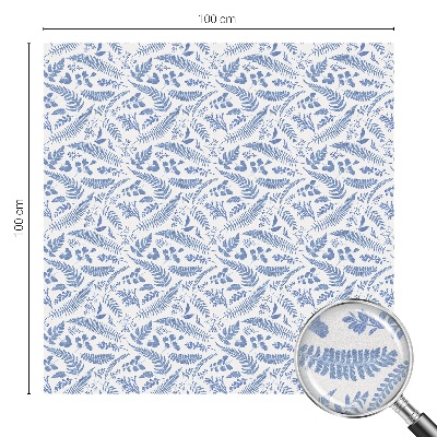 Matná fólia na okno vitráž Listy papradia