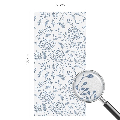 Ochranná fólia na sklo vitráž Rastlinný motív