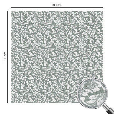 Nepriehľadná fólia na okno Listová elegancia