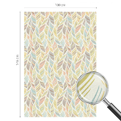 Matná fólia na okno vitráž Dúhové perie