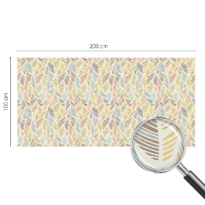 Matná fólia na okno vitráž Dúhové perie