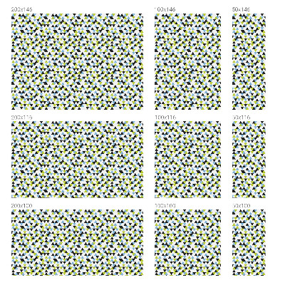 Samolepiaca fólia na sklo vitrážová Geometrické trojuholníky