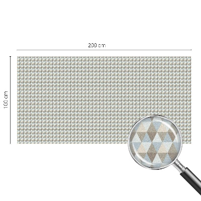 Nepriehľadná fólia na okno Geometrické trojuholníky