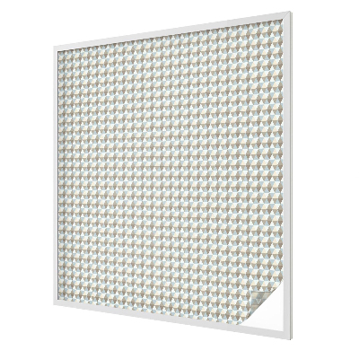 Nepriehľadná fólia na okno Geometrické trojuholníky