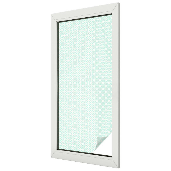 Ochranná fólia na sklo vitráž Kvetinová symetria