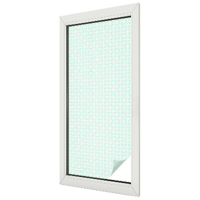 Ochranná fólia na sklo vitráž Kvetinová symetria