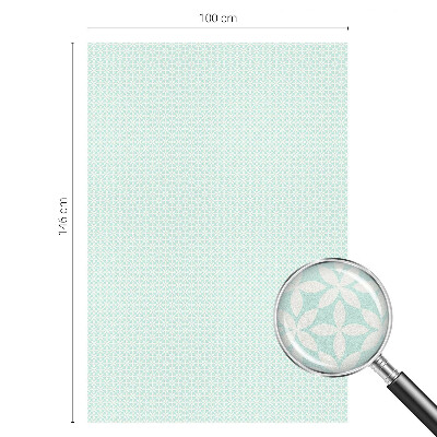 Ochranná fólia na sklo vitráž Kvetinová symetria