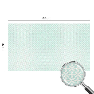 Ochranná fólia na sklo vitráž Kvetinová symetria