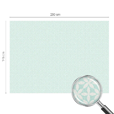 Ochranná fólia na sklo vitráž Kvetinová symetria