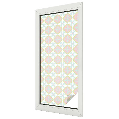 Samolepiaca fólia na sklo vitrážová Pastelový ornament