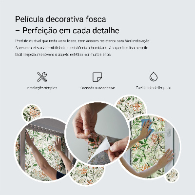 Samolepiaca fólia na sklo vitrážová Pastelový ornament