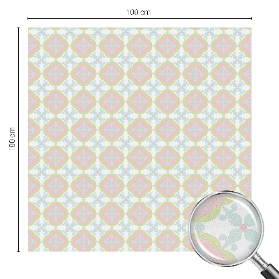 Samolepiaca fólia na sklo vitrážová Pastelový ornament