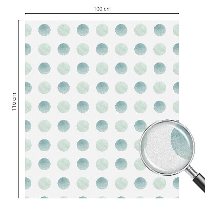 Fólia na sklo na ochranu súkromia Jemné kruhy