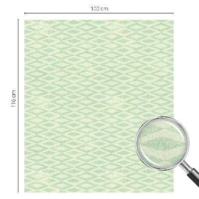 Ochranná fólia na sklo vitráž Zelené kosoštvorce