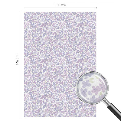 Samolepiaca fólia na sklo vitrážová Kvetinová ľahkosť