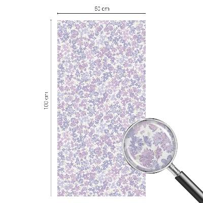 Samolepiaca fólia na sklo vitrážová Kvetinová ľahkosť