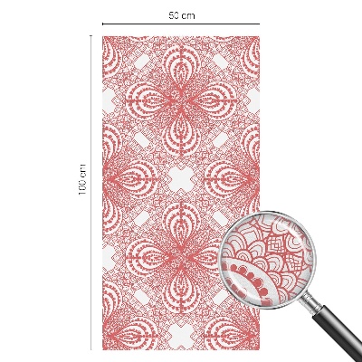 Matná fólia na okno vitráž Čipkové vzory