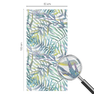 Nepriehľadná fólia na okno Tropický akvarel