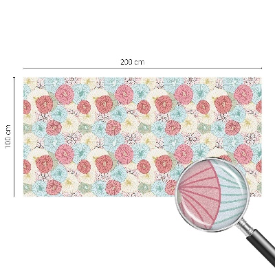 Ochranná fólia na sklo vitráž Pastelové kvety