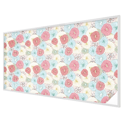 Ochranná fólia na sklo vitráž Pastelové kvety