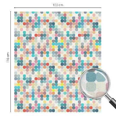 Nepriehľadná fólia na okno Farebné štvorce