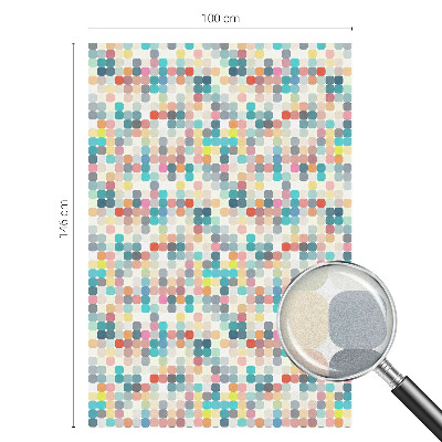 Nepriehľadná fólia na okno Farebné štvorce