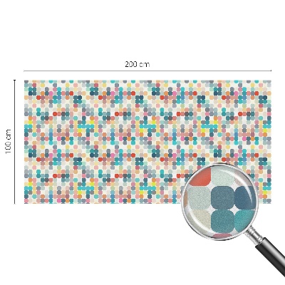 Nepriehľadná fólia na okno Farebné štvorce