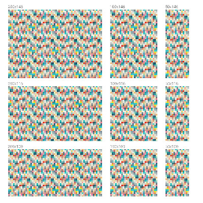 Nepriehľadná fólia na okno Farebné štvorce