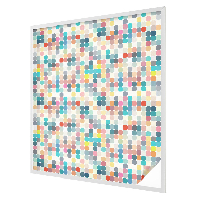 Nepriehľadná fólia na okno Farebné štvorce