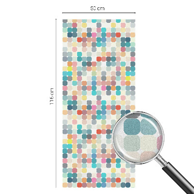 Nepriehľadná fólia na okno Farebné štvorce