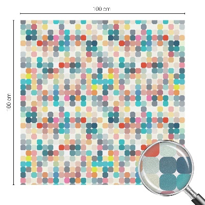 Nepriehľadná fólia na okno Farebné štvorce