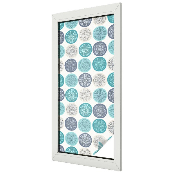 Fólia na sklo na ochranu súkromia Geometrické kruhy