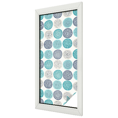 Fólia na sklo na ochranu súkromia Geometrické kruhy