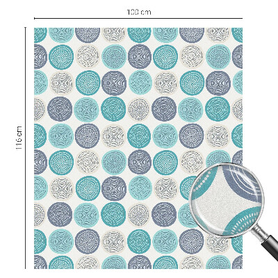 Fólia na sklo na ochranu súkromia Geometrické kruhy