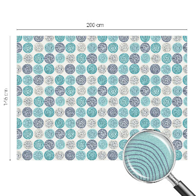 Fólia na sklo na ochranu súkromia Geometrické kruhy