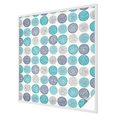 Fólia na sklo na ochranu súkromia Geometrické kruhy