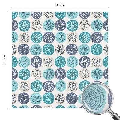 Fólia na sklo na ochranu súkromia Geometrické kruhy