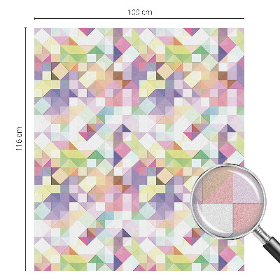 Samolepiaca fólia na sklo vitrážová Abstraktná mozaika