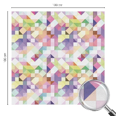 Samolepiaca fólia na sklo vitrážová Abstraktná mozaika