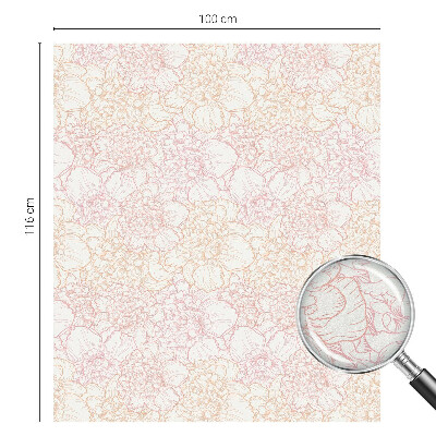 Nepriehľadná fólia na okno Kvetinová elegancia