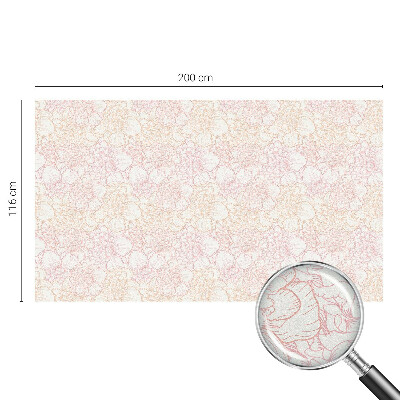 Nepriehľadná fólia na okno Kvetinová elegancia