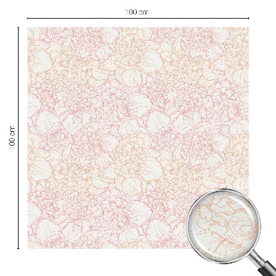 Nepriehľadná fólia na okno Kvetinová elegancia