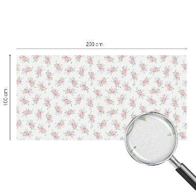 Samolepiaca fólia na sklo vitrážová Romantické ruže