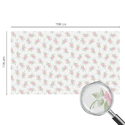 Samolepiaca fólia na sklo vitrážová Romantické ruže