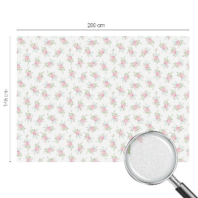 Samolepiaca fólia na sklo vitrážová Romantické ruže